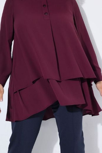 Moda za polnejše Tunika slojevita povišenog ovratnika plus velikost, xxl, Ulla Popken in Johann Popken (JP1880)