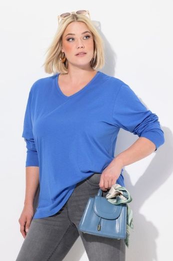 Moda za polnejše Majica Basic dugi rukavi plus velikost, xxl, Ulla Popken in Johann Popken (JP1880)