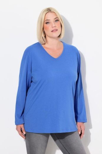 Moda za polnejše Majica Basic dugi rukavi plus velikost, xxl, Ulla Popken in Johann Popken (JP1880)