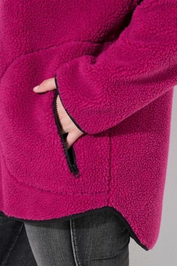 Moda za polnejše Jakna s kapuljačom od flisa plus velikost, xxl, Ulla Popken in Johann Popken (JP1880)