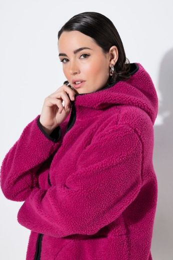 Moda za polnejše Jakna s kapuljačom od flisa plus velikost, xxl, Ulla Popken in Johann Popken (JP1880)