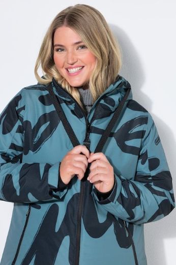 Moda za polnejše Jakna funkcionalna s printom plus velikost, xxl, Ulla Popken in Johann Popken (JP1880)