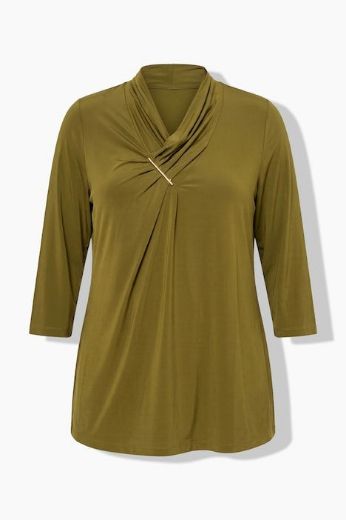 Moda za polnejše Majica elegantna  3/4 rukavi plus velikost, xxl, Ulla Popken in Johann Popken (JP1880)
