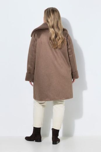 Moda za polnejše Kaput obostrani od teddy flisa plus velikost, xxl, Ulla Popken in Johann Popken (JP1880)