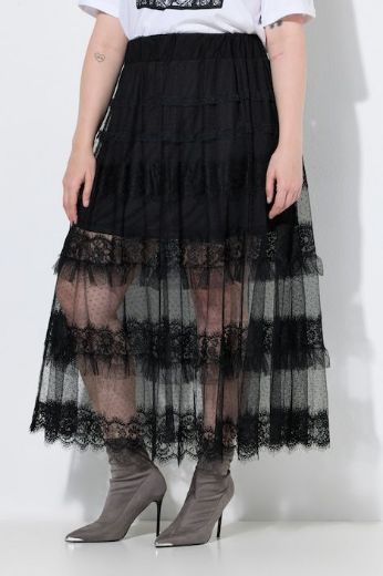Moda za polnejše Suknja maxi elastičnog struka plus velikost, xxl, Ulla Popken in Johann Popken (JP1880)
