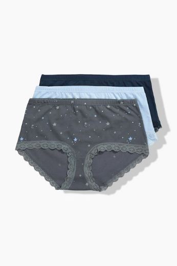 Moda za polnejše Gaćice 3 komada plus velikost, xxl, Ulla Popken in Johann Popken (JP1880)