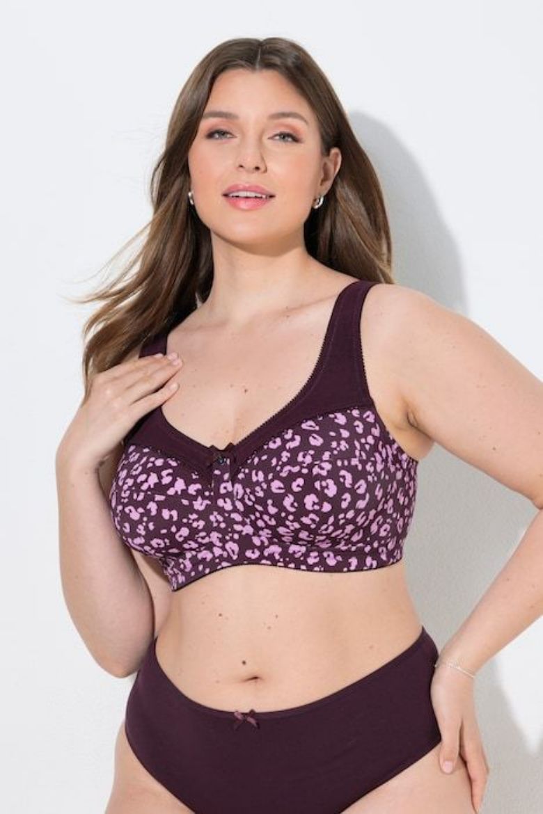 Moda za polnejše Grudnjak s leopard uzorkom plus velikost, xxl, Ulla Popken in Johann Popken (JP1880)