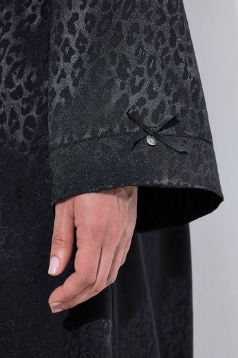 Moda za polnejše Ogrtač satenski na vezanje plus velikost, xxl, Ulla Popken in Johann Popken (JP1880)