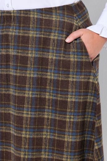 Moda za polnejše Suknja midi A kroja plus velikost, xxl, Ulla Popken in Johann Popken (JP1880)