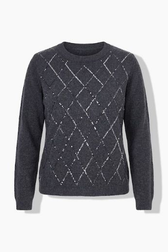 Moda za polnejše Pulover dugih rukava plus velikost, xxl, Ulla Popken in Johann Popken (JP1880)