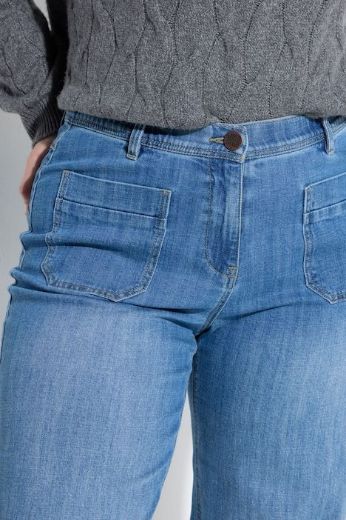 Moda za polnejše Traperice širokih nogavica plus velikost, xxl, Ulla Popken in Johann Popken (JP1880)