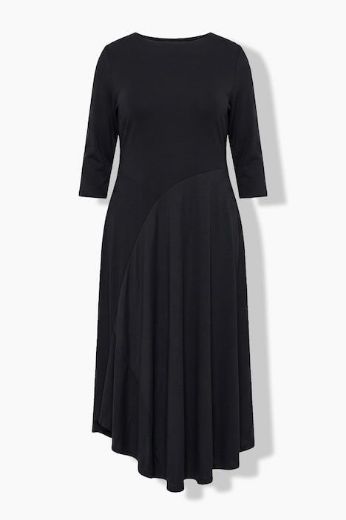 Moda za polnejše Haljina maxi 3/4 rukava plus velikost, xxl, Ulla Popken in Johann Popken (JP1880)