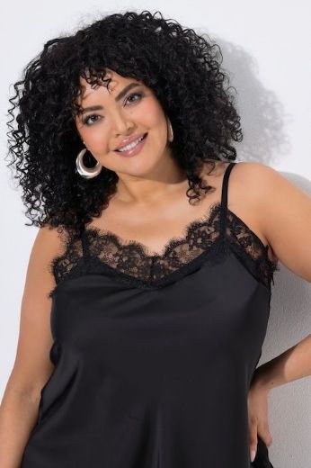 Moda za polnejše Top satenski plus velikost, xxl, Ulla Popken in Johann Popken (JP1880)