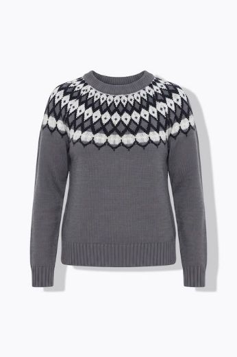 Moda za polnejše Pulover dugih rukava plus velikost, xxl, Ulla Popken in Johann Popken (JP1880)