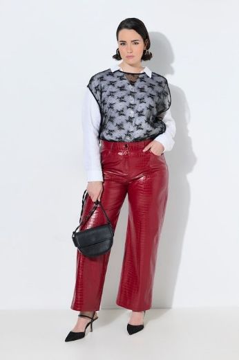 Moda za polnejše Hlače od imitacije kože plus velikost, xxl, Ulla Popken in Johann Popken (JP1880)
