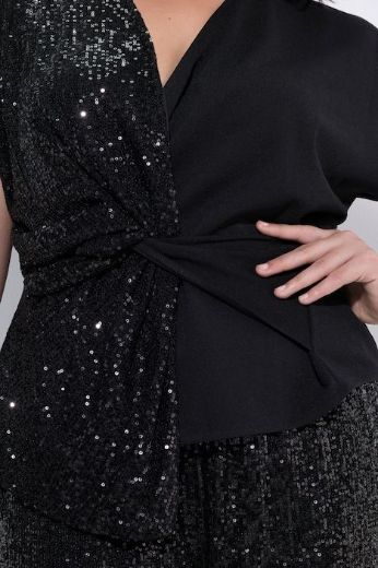 Moda za polnejše Bluza svečana kratkih rukava plus velikost, xxl, Ulla Popken in Johann Popken (JP1880)