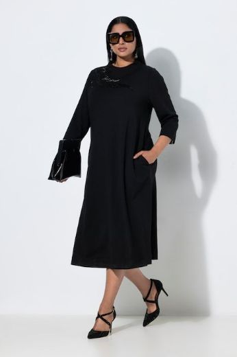 Moda za polnejše Haljina midi 3/4 rukava plus velikost, xxl, Ulla Popken in Johann Popken (JP1880)