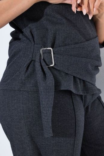 Moda za polnejše Majica 3/4 rukava s dodatkom remena plus velikost, xxl, Ulla Popken in Johann Popken (JP1880)