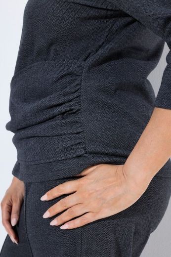 Moda za polnejše Majica 3/4 rukava s dodatkom remena plus velikost, xxl, Ulla Popken in Johann Popken (JP1880)