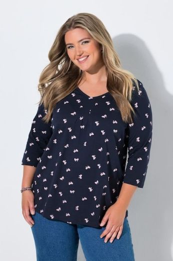 Moda za polnejše Majica 3/4 rukava plus velikost, xxl, Ulla Popken in Johann Popken (JP1880)