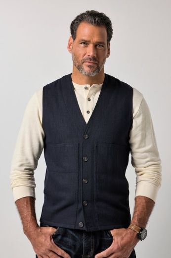 Moda za polnejše Prsluk V ovratnika plus velikost, xxl, Ulla Popken in Johann Popken (JP1880)