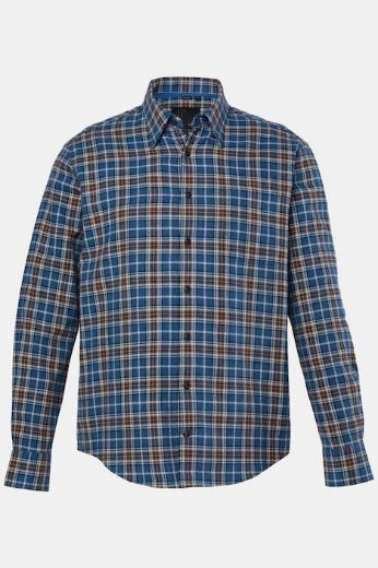 Moda za polnejše Košulja karirana dugih rukava plus velikost, xxl, Ulla Popken in Johann Popken (JP1880)