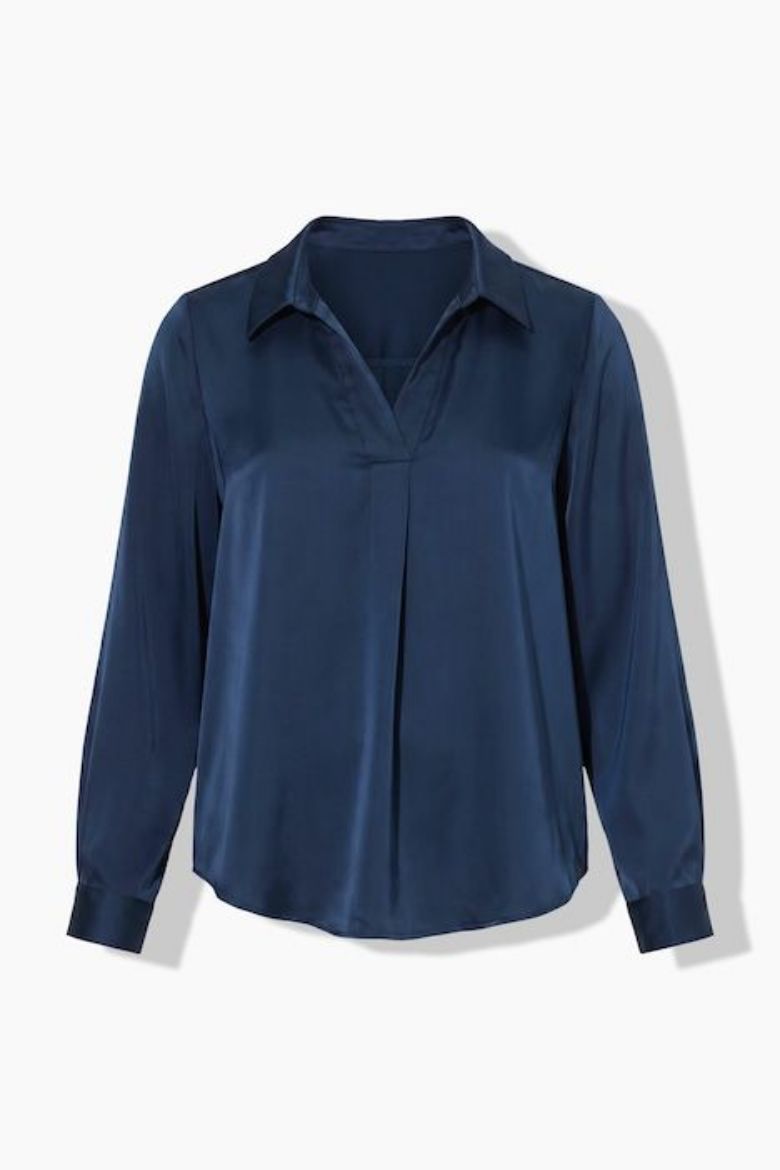 Moda za polnejše Bluza dugih rukava A kroja plus velikost, xxl, Ulla Popken in Johann Popken (JP1880)