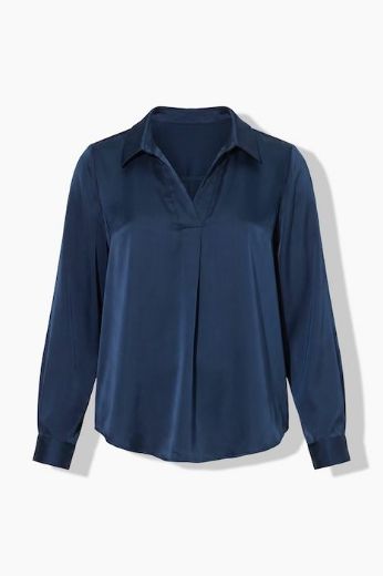 Moda za polnejše Bluza dugih rukava A kroja plus velikost, xxl, Ulla Popken in Johann Popken (JP1880)
