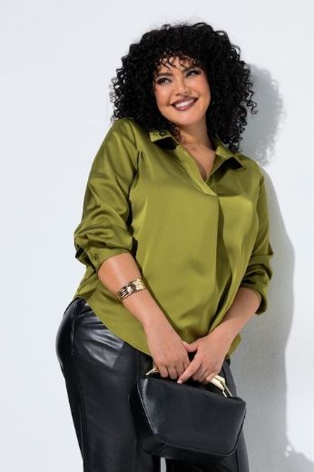 Moda za polnejše Bluza dugih rukava A kroja plus velikost, xxl, Ulla Popken in Johann Popken (JP1880)
