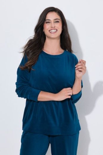 Moda za polnejše Majica dugih rukava šireg kroja plus velikost, xxl, Ulla Popken in Johann Popken (JP1880)