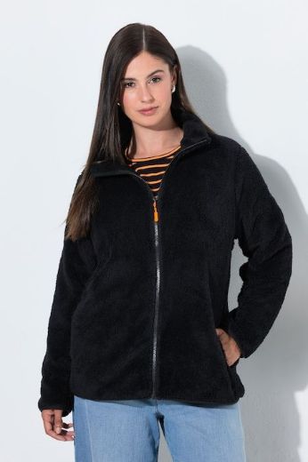 Moda za polnejše Jakna od teddy flisa s patentnim zatvaračem plus velikost, xxl, Ulla Popken in Johann Popken (JP1880)