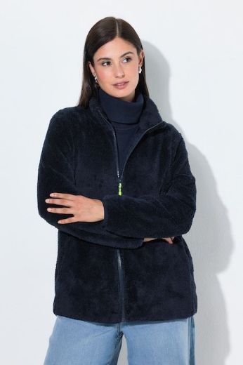Moda za polnejše Jakna od teddy flisa s patentnim zatvaračem plus velikost, xxl, Ulla Popken in Johann Popken (JP1880)
