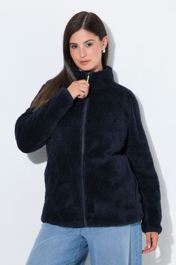 Moda za polnejše Jakna od teddy flisa s patentnim zatvaračem plus velikost, xxl, Ulla Popken in Johann Popken (JP1880)