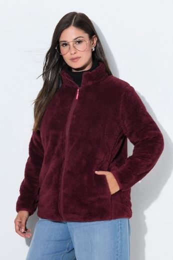 Moda za polnejše Jakna od teddy flisa s patentnim zatvaračem plus velikost, xxl, Ulla Popken in Johann Popken (JP1880)