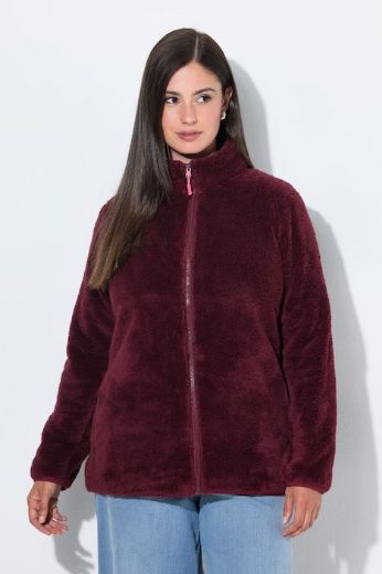 Moda za polnejše Jakna od teddy flisa s patentnim zatvaračem plus velikost, xxl, Ulla Popken in Johann Popken (JP1880)
