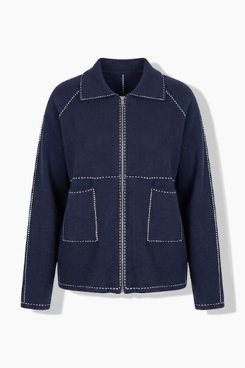 Moda za polnejše Kardigan s patentnim zatvaračem plus velikost, xxl, Ulla Popken in Johann Popken (JP1880)