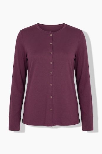 Moda za polnejše Majica dugih rukava s ukrasnim gumbima plus velikost, xxl, Ulla Popken in Johann Popken (JP1880)