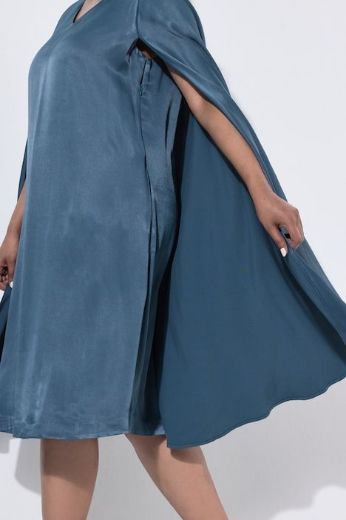 Moda za polnejše Haljina svečana satenska s plaštom plus velikost, xxl, Ulla Popken in Johann Popken (JP1880)