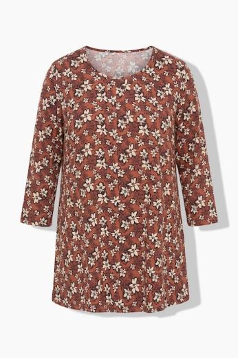 Moda za polnejše Majica 3/4 rukava A kroja plus velikost, xxl, Ulla Popken in Johann Popken (JP1880)