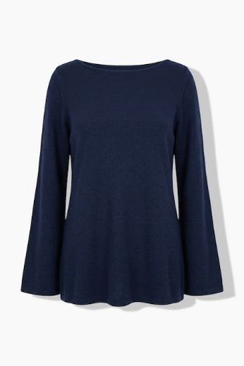 Moda za polnejše Majica dugih rukava okruglog ovratnika plus velikost, xxl, Ulla Popken in Johann Popken (JP1880)