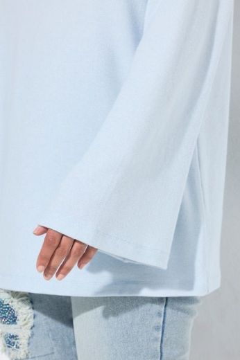 Moda za polnejše Majica dugih rukava okruglog ovratnika plus velikost, xxl, Ulla Popken in Johann Popken (JP1880)