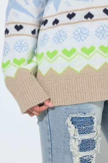 Moda za polnejše Pulover dugih rukava plus velikost, xxl, Ulla Popken in Johann Popken (JP1880)