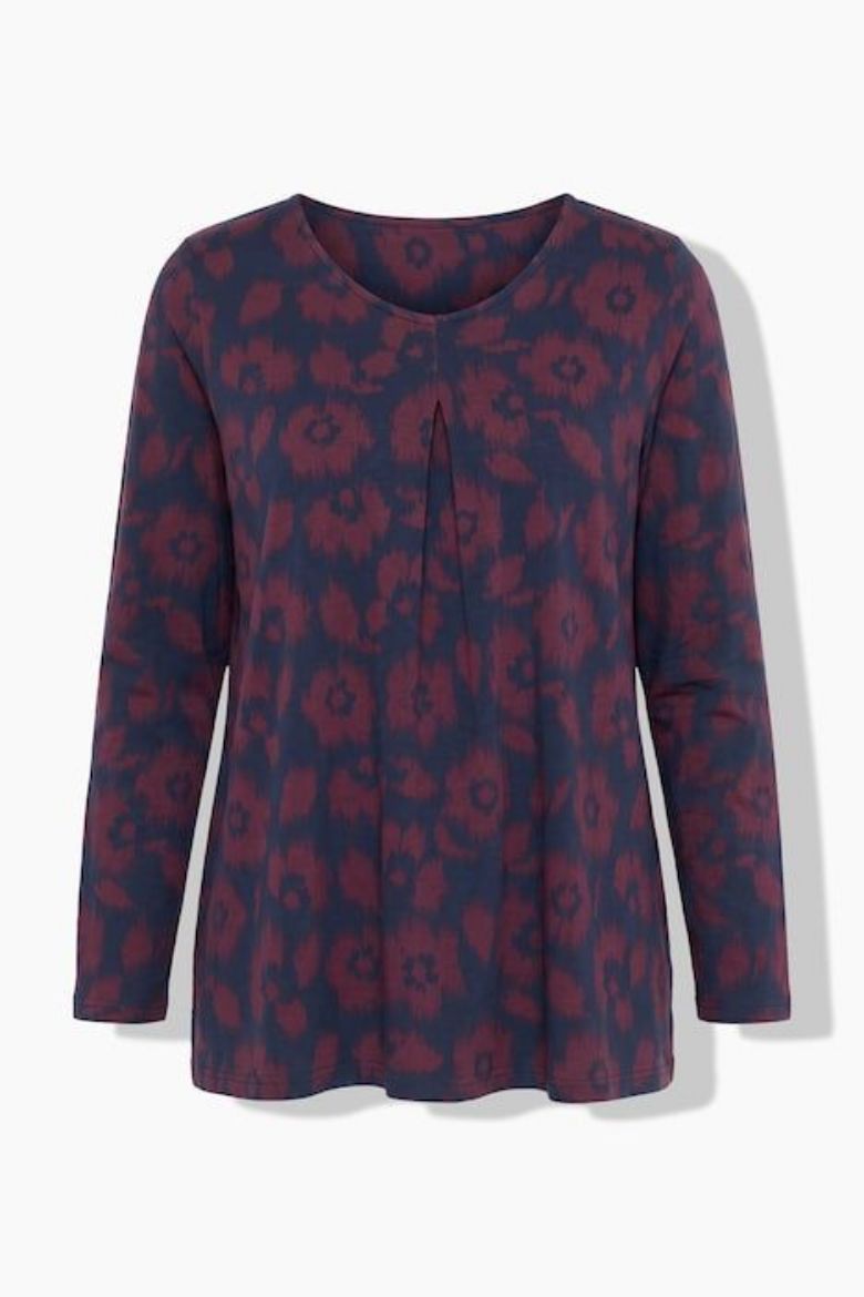 Moda za polnejše Majica dugih rukava A kroja plus velikost, xxl, Ulla Popken in Johann Popken (JP1880)