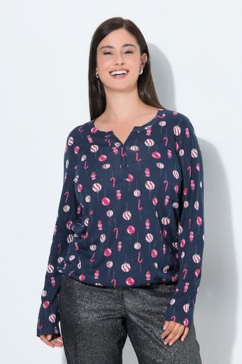 Moda za polnejše Bluza dugih rukava s božićnim motivom plus velikost, xxl, Ulla Popken in Johann Popken (JP1880)