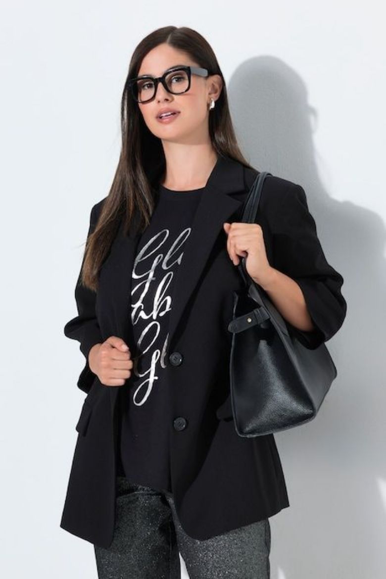 Moda za polnejše Sako 3/4 rukava šireg kroja plus velikost, xxl, Ulla Popken in Johann Popken (JP1880)