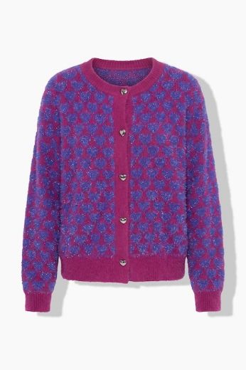 Moda za polnejše Kardigan na kopčanje s uzorkom srca plus velikost, xxl, Ulla Popken in Johann Popken (JP1880)