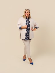 Plus size moda - kardigan pleteni 